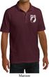 Mens Pow Mia Pocket Print Pique Polo Shirt