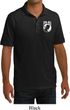 Mens Pow Mia Pocket Print Pique Polo Shirt