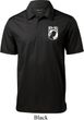 Mens Pow Mia Pocket Print Textured Polo Shirt
