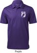 Mens Pow Mia Pocket Print Textured Polo Shirt