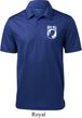 Mens Pow Mia Pocket Print Textured Polo Shirt