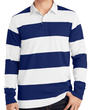 Mens Sport Tek ST301 Long Sleeve Rugby Polo Shirt