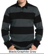 Mens Sport Tek ST301 Long Sleeve Rugby Polo Shirt