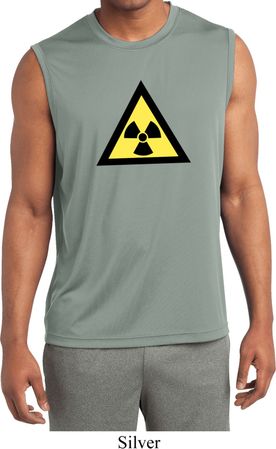 Mens Radioactive Triangle Sleeveless Moisture Wicking Tee T-Shirt