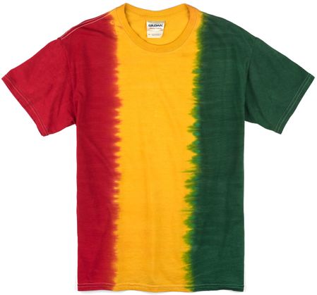 Mens Rasta Tie Dye Tee Shirt