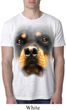 Mens Rottweiler Shirt Big Rottweiler Face Burnout T-Shirt