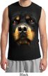 Mens Rottweiler Shirt Big Rottweiler Face Muscle Tee T-Shirt
