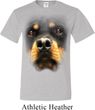 Mens Rottweiler Shirt Big Rottweiler Face Tall Tee T-Shirt
