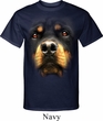 Mens Rottweiler Shirt Big Rottweiler Face Tall Tee T-Shirt