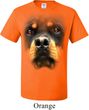 Mens Rottweiler Shirt Big Rottweiler Face Tall Tee T-Shirt