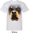 Mens Rottweiler Shirt Big Rottweiler Face Tall Tee T-Shirt