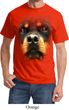 Mens Rottweiler Shirt Big Rottweiler Face Tee T-Shirt