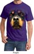 Mens Rottweiler Shirt Big Rottweiler Face Tee T-Shirt