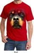 Mens Rottweiler Shirt Big Rottweiler Face Tee T-Shirt
