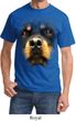 Mens Rottweiler Shirt Big Rottweiler Face Tee T-Shirt