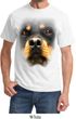 Mens Rottweiler Shirt Big Rottweiler Face Tee T-Shirt