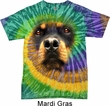 Mens Rottweiler Shirt Big Rottweiler Face Tie Dye T-shirt