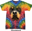 Mens Rottweiler Shirt Big Rottweiler Face Tie Dye T-shirt