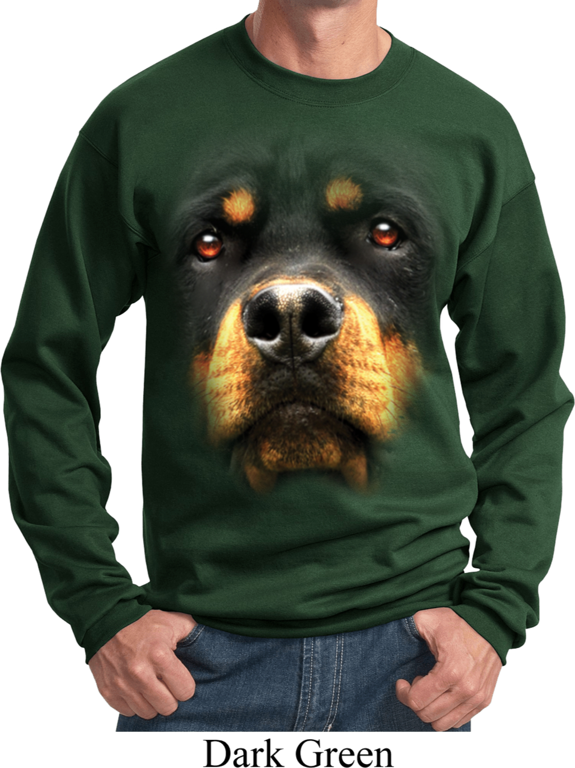 ROTTWEILER BLACK DOGS SWEATER スウェット Vintage Rottweiler Sweatshirt Women XS Black Dog Pet 90s
