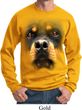 Mens Rottweiler Sweatshirt Big Rottweiler Face Sweat Shirt