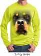 Mens Rottweiler Sweatshirt Big Rottweiler Face Sweat Shirt