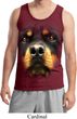Mens Rottweiler Tanktop Big Rottweiler Face Tank Top