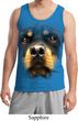 Mens Rottweiler Tanktop Big Rottweiler Face Tank Top