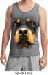 Mens Rottweiler Tanktop Big Rottweiler Face Tank Top