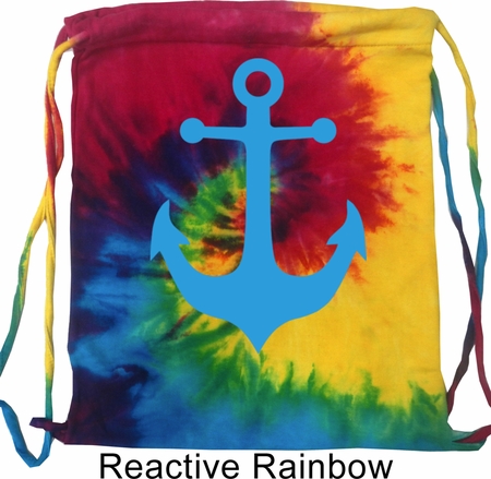 Mens Sailing Bag Blue Anchor Tie Dye Bag