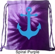 Mens Sailing Bag Blue Anchor Tie Dye Bag