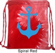 Mens Sailing Bag Blue Anchor Tie Dye Bag
