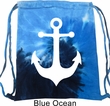 Mens Sailing Bag White Anchor Tie Dye Bag