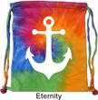 Mens Sailing Bag White Anchor Tie Dye Bag
