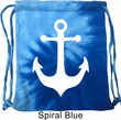 Mens Sailing Bag White Anchor Tie Dye Bag