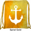 Mens Sailing Bag White Anchor Tie Dye Bag