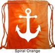 Mens Sailing Bag White Anchor Tie Dye Bag