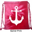 Mens Sailing Bag White Anchor Tie Dye Bag