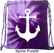 Mens Sailing Bag White Anchor Tie Dye Bag