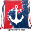 Mens Sailing Bag White Anchor Tie Dye Bag