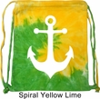 Mens Sailing Bag White Anchor Tie Dye Bag