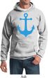 Mens Sailing Hoodie Blue Anchor Hoody