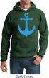 Mens Sailing Hoodie Blue Anchor Hoody