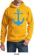 Mens Sailing Hoodie Blue Anchor Hoody