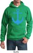 Mens Sailing Hoodie Blue Anchor Hoody