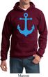 Mens Sailing Hoodie Blue Anchor Hoody