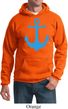 Mens Sailing Hoodie Blue Anchor Hoody