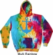 Mens Sailing Hoodie Blue Anchor Tie Dye Hoody