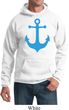 Mens Sailing Hoodie Blue Anchor Hoody
