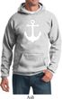 Mens Sailing Hoodie White Anchor Hoody