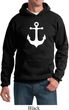 Mens Sailing Hoodie White Anchor Hoody